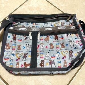 LeSportsac travel bag. Dog print.